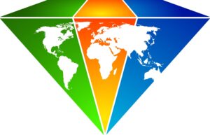 World in Diamond Shape